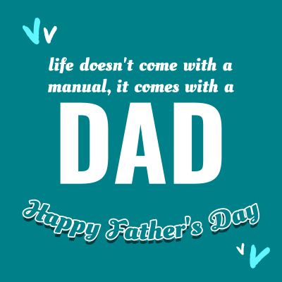 Life comes with a Dad, Happy Mother's Day Occasions Instagram Post Template