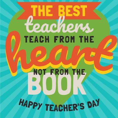 The Best Teacher's Teach from the Heart Occasions Instagram Post Template