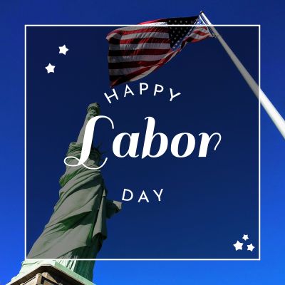 Happy Labor Day Statue of Liberty Occasions Instagram Post Template