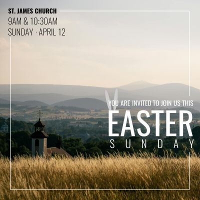 Easter Sunday Service Occasions Instagram Post Template