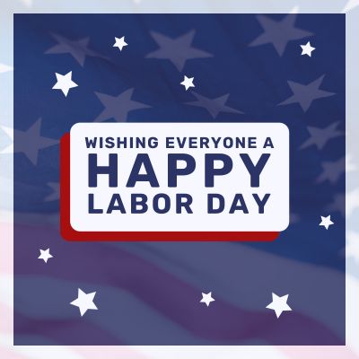 Wishing Everyone a Happy Labor Day Occasions Instagram Post Template