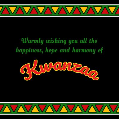 Kwanzaa Wishes Occasions Instagram Post Template